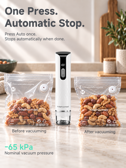 ZB-S98 Handheld Vacuum Sealer + 30 Reusable Bags