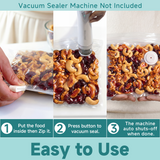 Reusable Vacuum Sealer Bags for Food – 30 BPA-Free Large (11.8 x 13.4in) Food Storage Bags, Freezer Microwave Safe, Odor-Resistant, Leak-Proof – Compatible with Handheld Vacuum Sealers