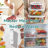 Glass Vacuum Seal Containers for Food Storage, 3pcs set [1x Small, 1x Medium, 1x Large],Works with Handheld Vacuum Sealer for Freezer, Liquid & Delicate Foods,BPA-Free, with Date Tracking Lid